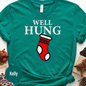 Festive Well Hung Xmas Tee - Holidayshirts.com