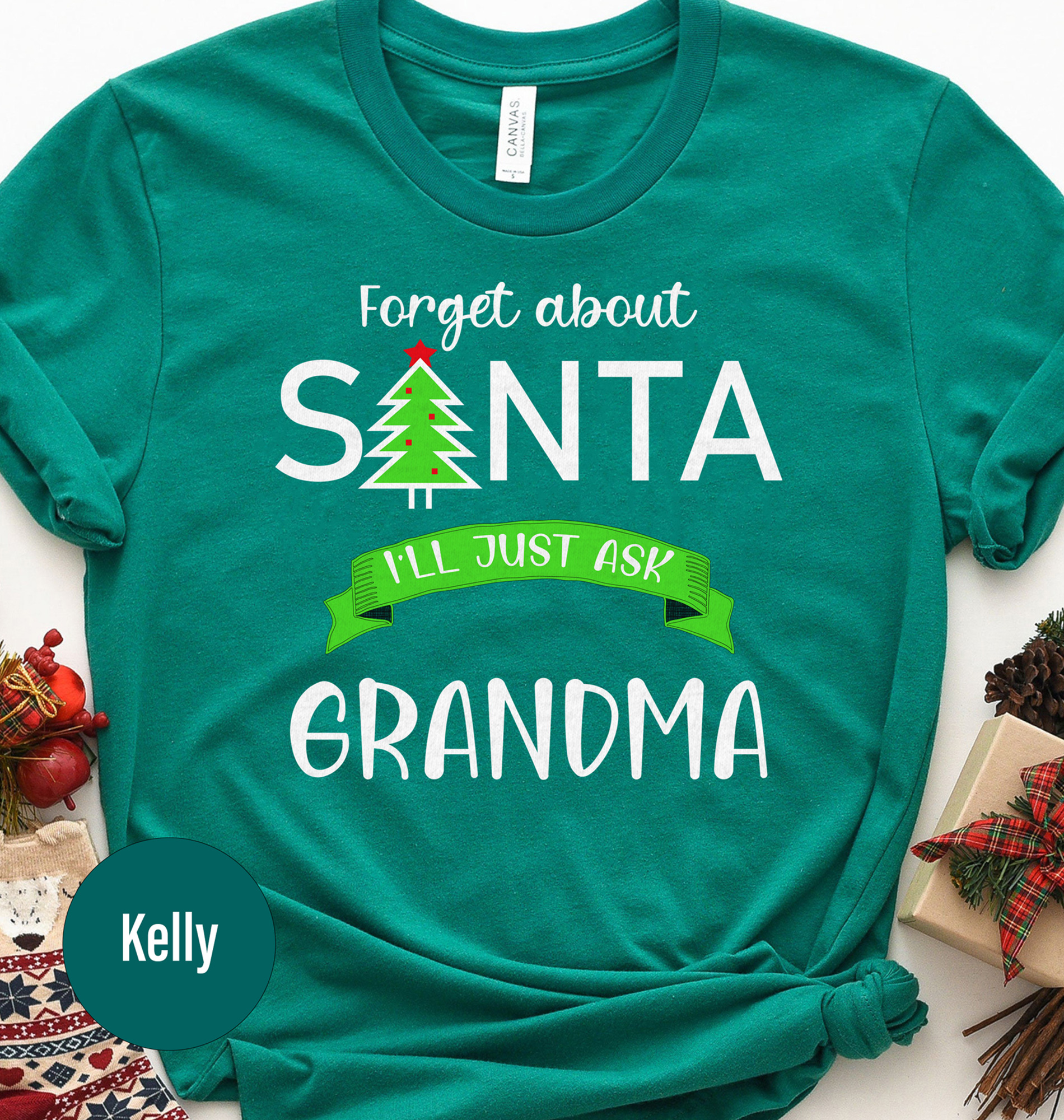Santa-free Holiday Tee - Unique Xmas Apparel