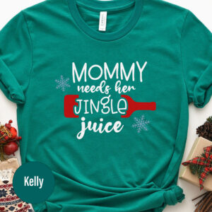 Jingle Juice Xmas Tee - Festive Holiday Apparel