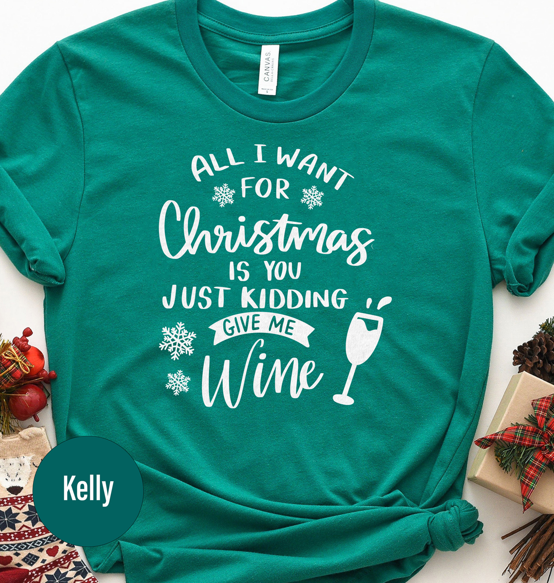 Christmas Wine Lover's Festive Tee - Holidayshirts