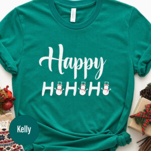 Cheerful Ho Ho Ho Holiday Tee - Christmas Shirt