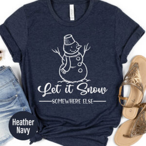 Snowy Holiday Christmas Tee - Winter Apparel