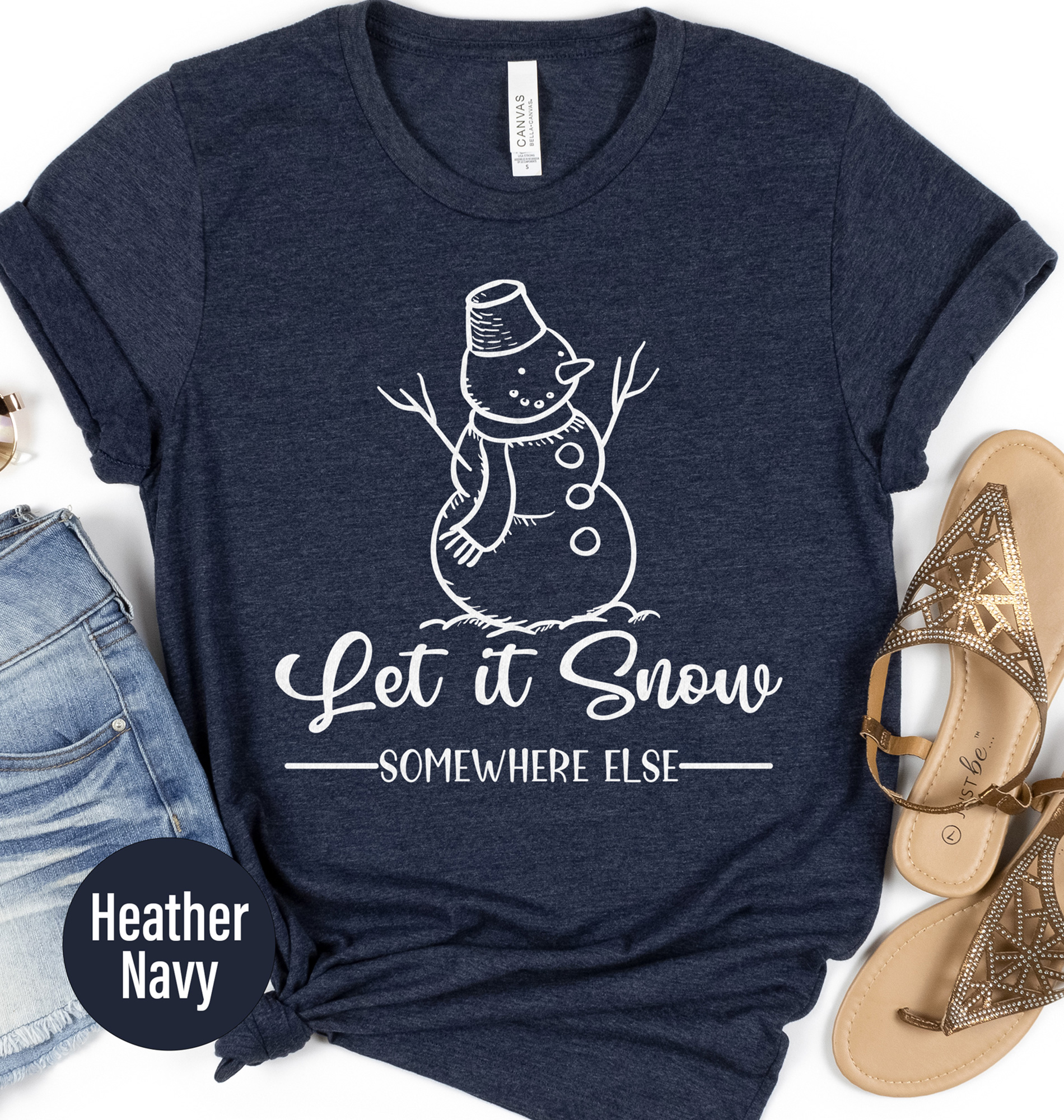 Snowy Holiday Christmas Tee - Winter Apparel