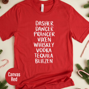Festive Dasher Reindeer Xmas Tee - Holidayshirts