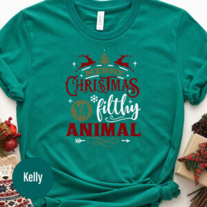 Ya Filthy Animal Festive Xmas Tee - Holidayshirts
