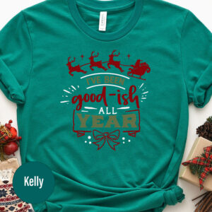 All-year Festive Christmas Holiday Tee By Good-ish