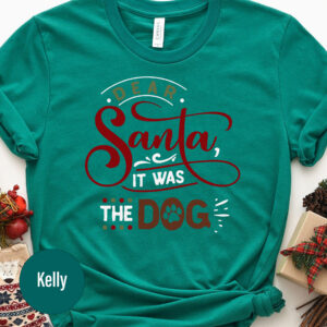Festive Dog-theme Christmas Holiday Tee