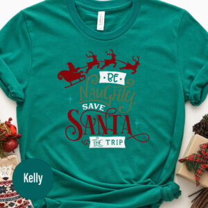 Santa Rescue Holiday Tee - Festive Christmas Shirt