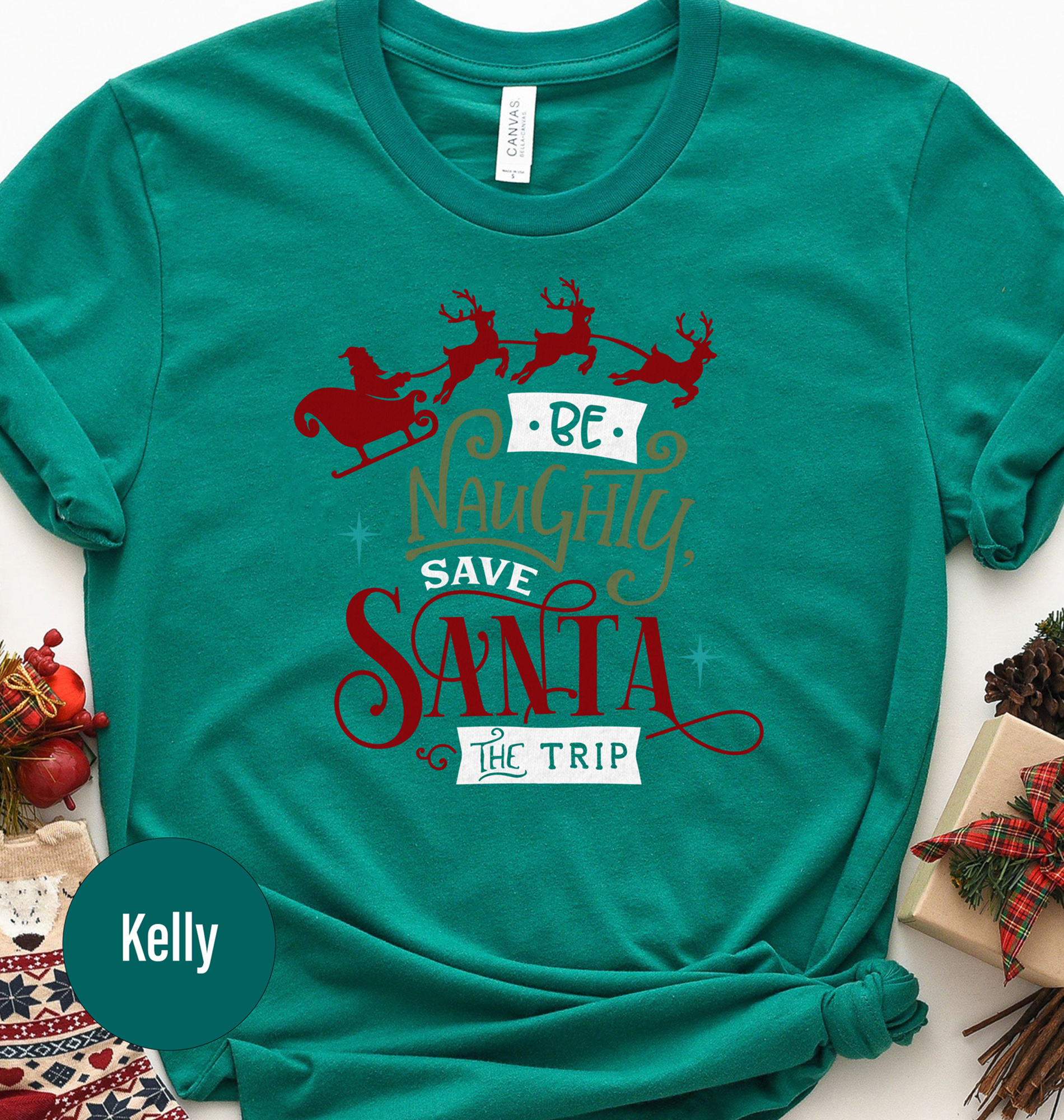 Santa Rescue Holiday Tee - Festive Christmas Shirt
