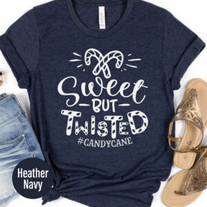 Twisted Candycane Festive Tee - Holidayshirts