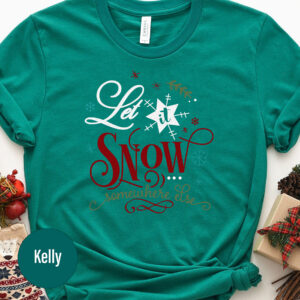 Festive It Snows Holiday Tee - Christmas Shirt