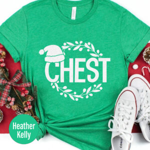 Jolly Christmas Chest Tee - Holidayshirts.com