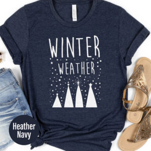 Cozy Winter Christmas Tree Holiday Tee