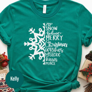 Frozen Star Holiday Tee - Festive Christmas Shirt