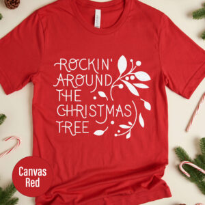 Festive Holiday Rocking Tree Christmas Tee