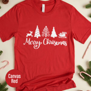 Xmas Tree Holiday Tee - Merry Christmas Shirt