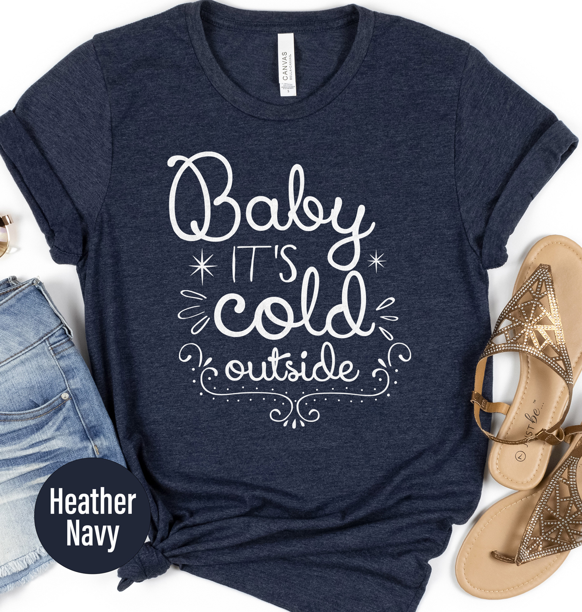 Cozy 'it's Cold Outside' Xmas Tee From Holidayshirts