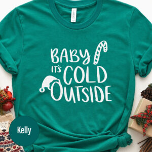 Cute Baby's Christmas Holiday T-shirt - Cold Outside