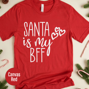 Santa Bff - Festive Christmas Holiday Tee
