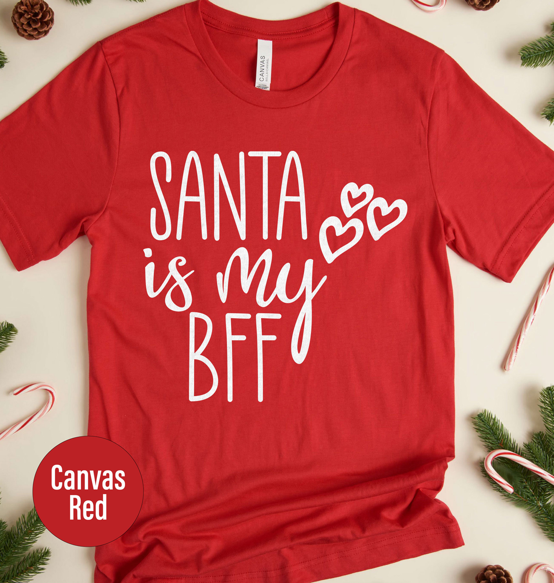 Santa Bff - Festive Christmas Holiday Tee