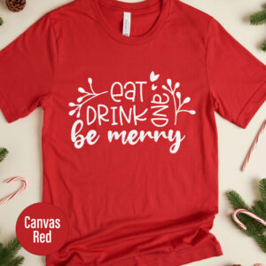 Be Merry Festive Holiday Tee - Xmas T-shirt
