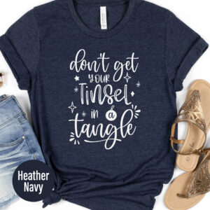 Festive Tinsel Tangle Christmas Tee - Holidayshirts