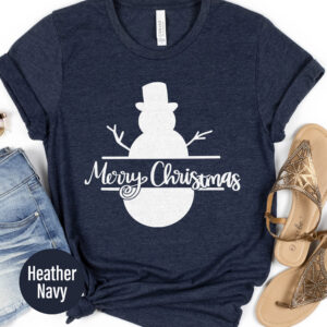 Snowman Merry Christmas Tee - Holidayshirts