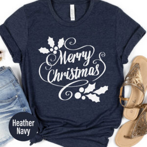 Festive Merry Christmas Holiday Tee From Holidayshirts
