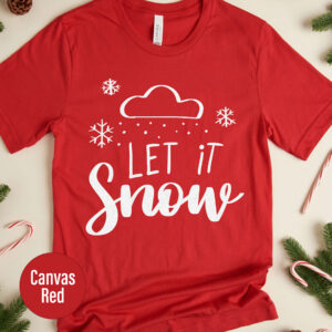 Festive It Snows Holiday Tee - Christmas Shirt