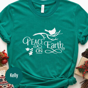 Peaceful Holiday Earth Tshirt - Christmas Special