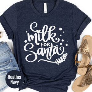Santa's Milk Time - Festive Holiday T-shirt