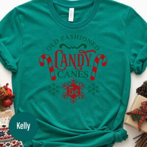 Vintage Candy Cane Xmas Tee - Holidayshirts.com