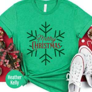 Frozen Star Merry Christmas Holiday Tee