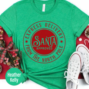Santa Approved Festive Holiday Tee - Christmas Shirt
