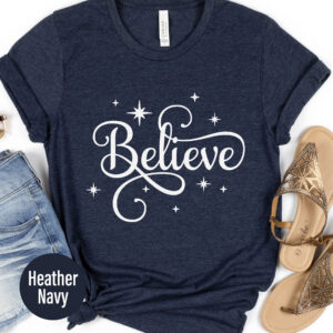 Sparkling Believe Christmas Tee - Holidayshirts.com