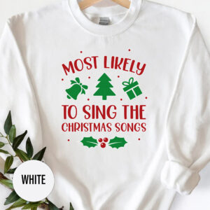 Melodious Christmas Holiday Tee - Sing-along Style!