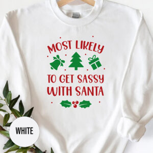 Sassy Santa Holiday Tee - Christmas Fun Shirt