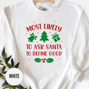 Santa Wish-list Christmas Tee By Holidayshirts