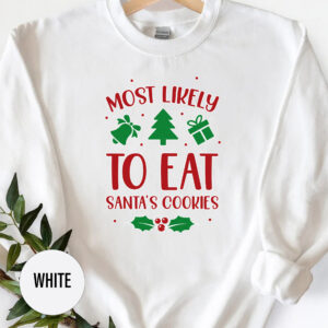 Santa's Cookie Lover Christmas Tee From Holidayshirts