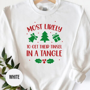 Festive Tinsel Tangle Holiday Tee From Holidayshirts