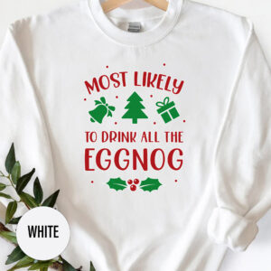 Fun Eggnog Lover's Holiday T-shirt - Christmas Apparel
