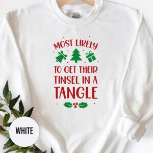 Festive Tinsel Tangle Holiday Tee From Holidayshirts
