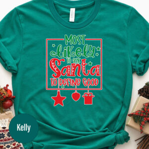 "santa Define Good" Christmas Tee - Holidayshirts.com
