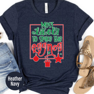 Festive 'spike Eggnog' Christmas Tee - Holidayshirts