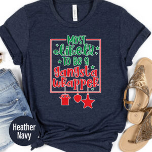 Xmas Gangsta Wrapper Tee - Holidayshirts.com