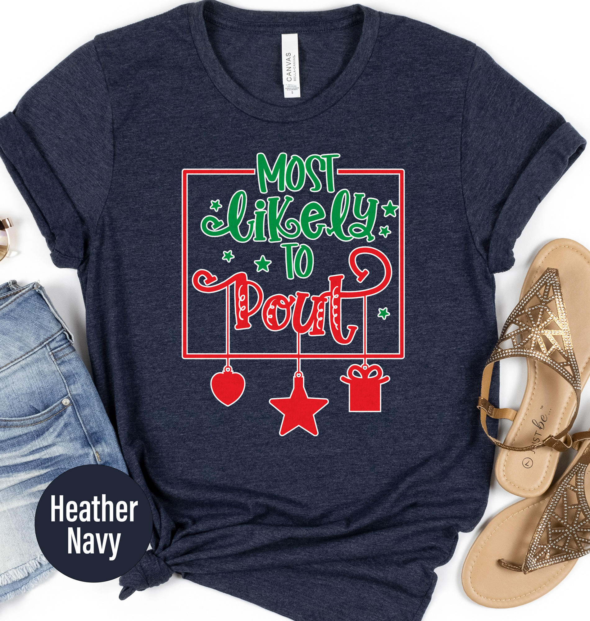 Fun Holiday Pout Tee - Best Xmas Shirt By Holidayshirts.com