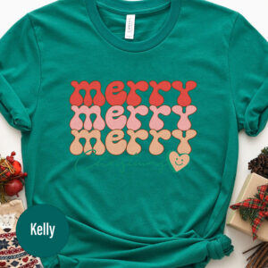 Festive Merry Christmas Holiday Tee - Holidayshirts