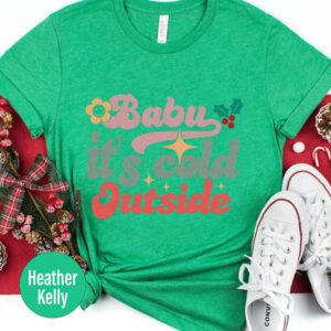 Cozy 'it's Cold Outside' Xmas Tee From Holidayshirts