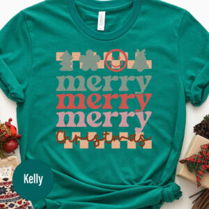 Festive Merry Christmas Holiday Tee - Holidayshirts
