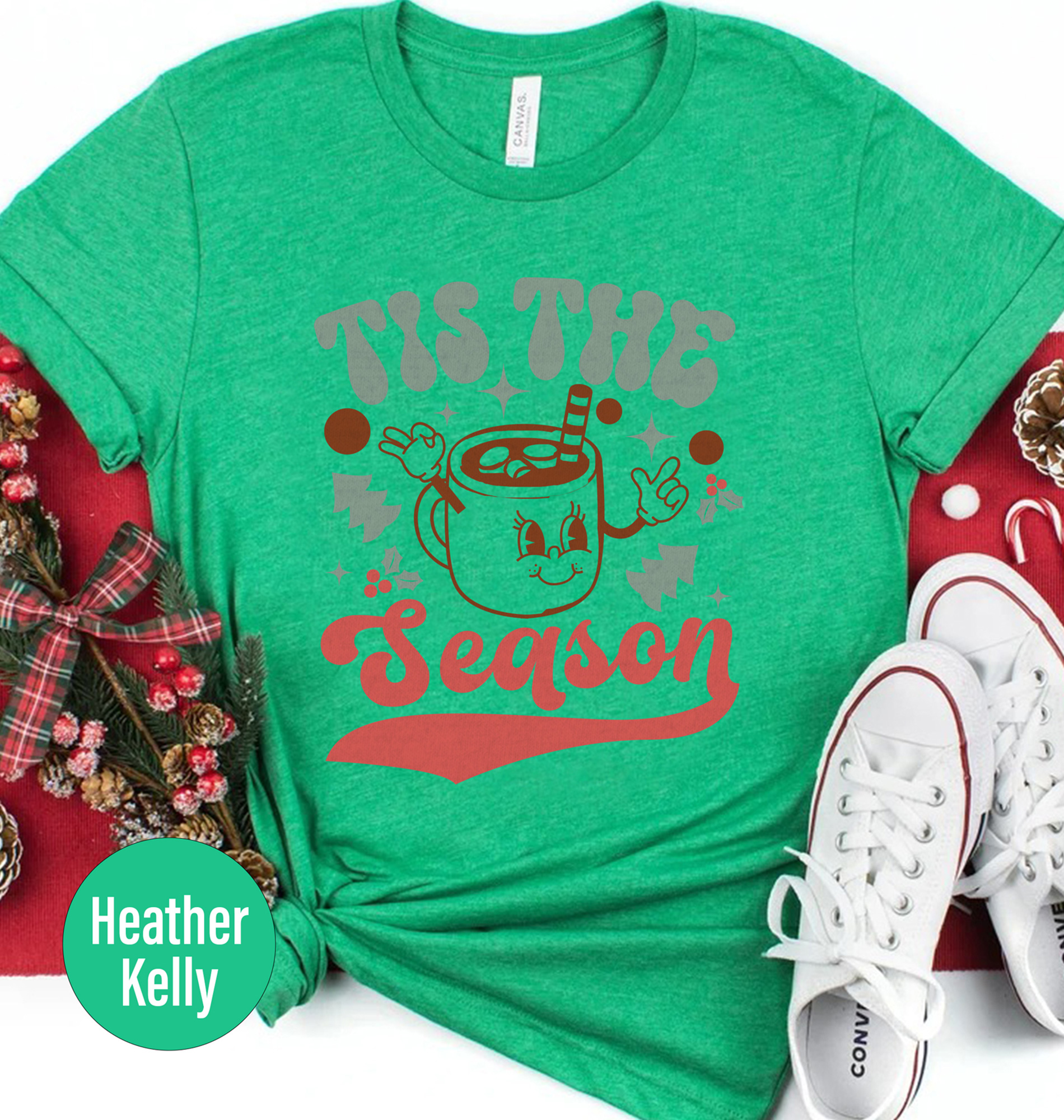 Season's Joy Christmas Holiday Tee From Holidayshirts
